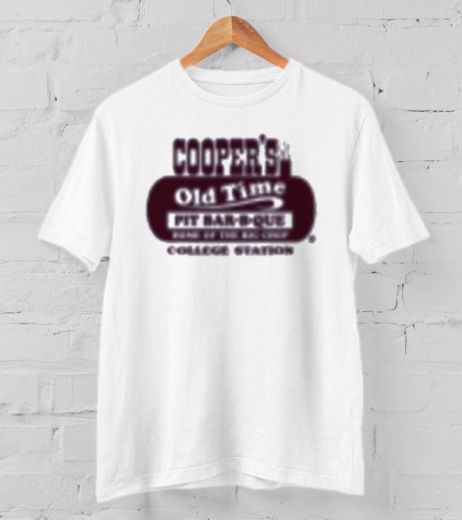 Cooper's Old Time Pit Bar B Que Home Of The Big Chop College Station Texas T-Shirt