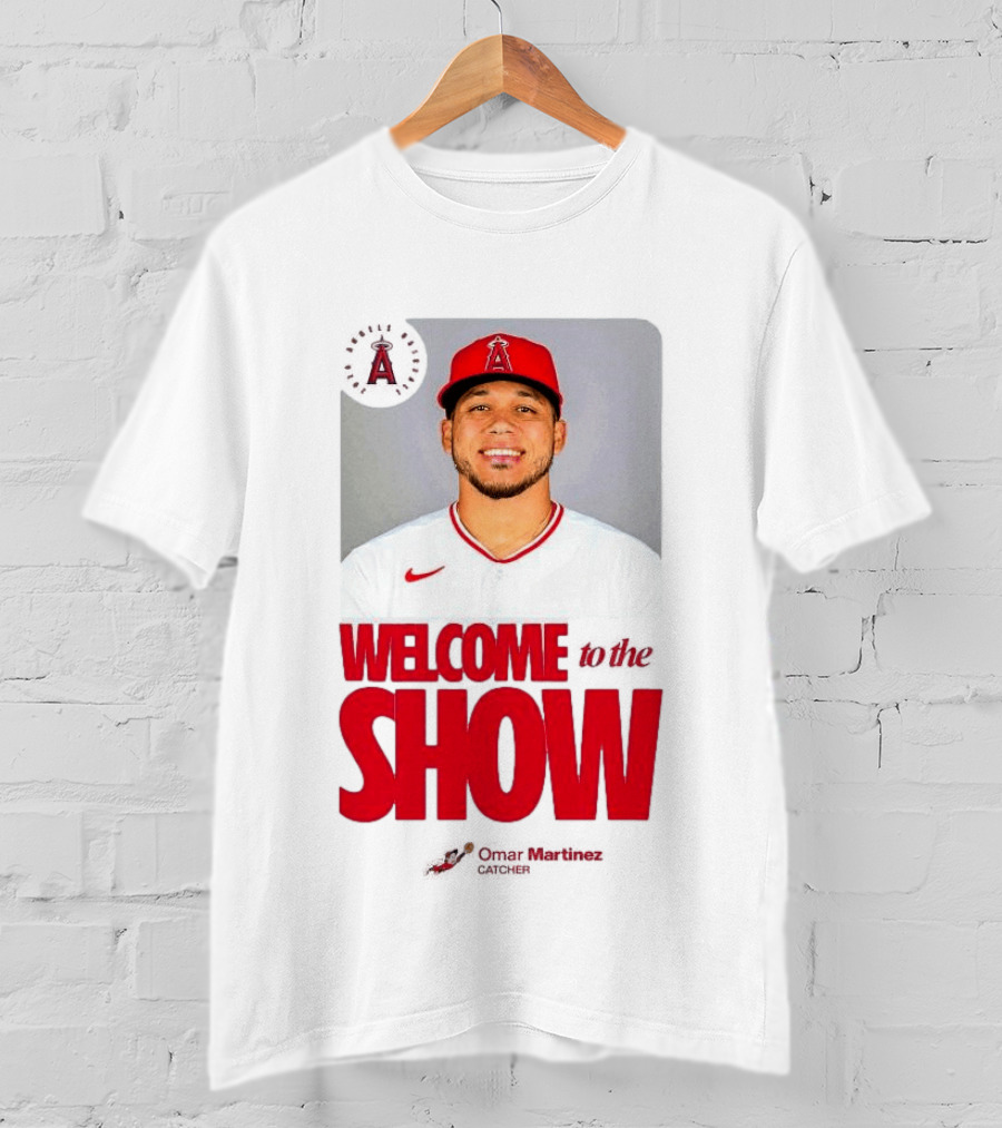 Los Angeles Angels Juan Lagares Welcome To The Show MLB Baseball T-Shirt