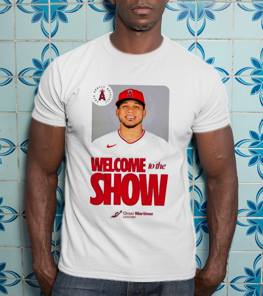 Los Angeles Angels Juan Lagares Welcome To The Show MLB Baseball T-Shirt