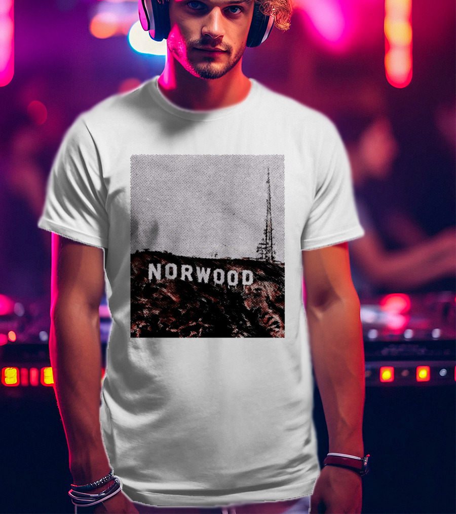 Norwood Hills Sign Parody Hollywood Hills T-Shirt