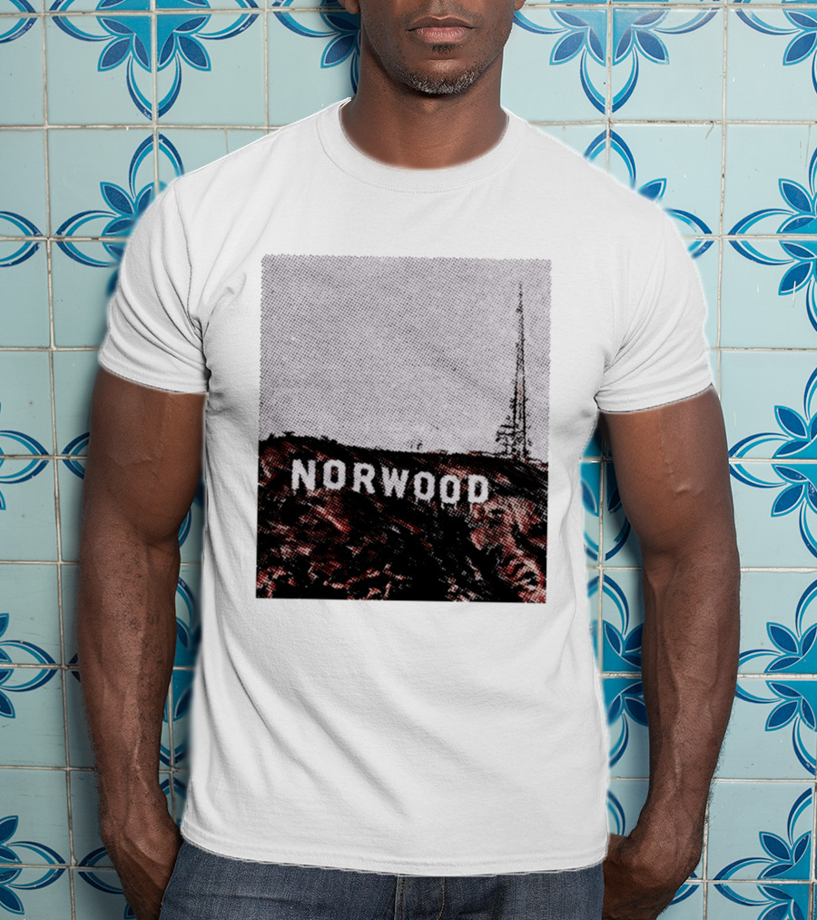 Norwood Hills Sign Parody Hollywood Hills T-Shirt