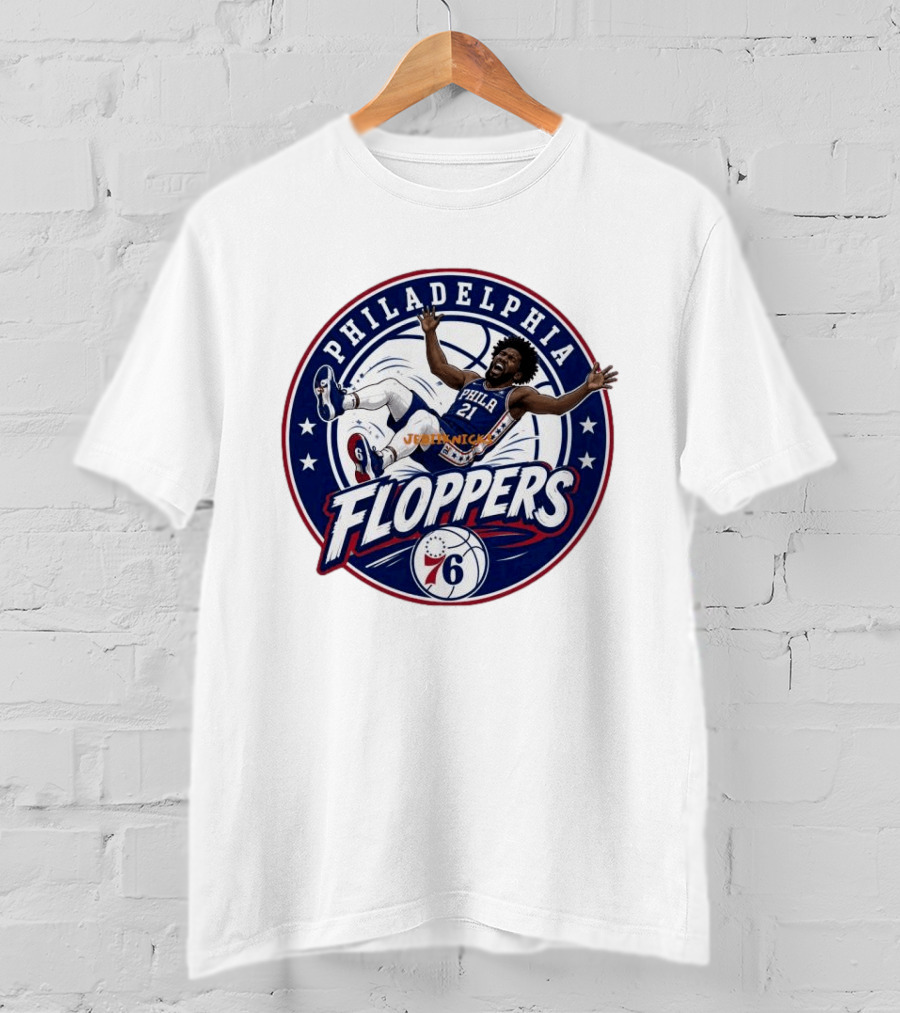 Philadelphia Floppers Joel Embiid 76ers Basketball 2026 T-Shirt