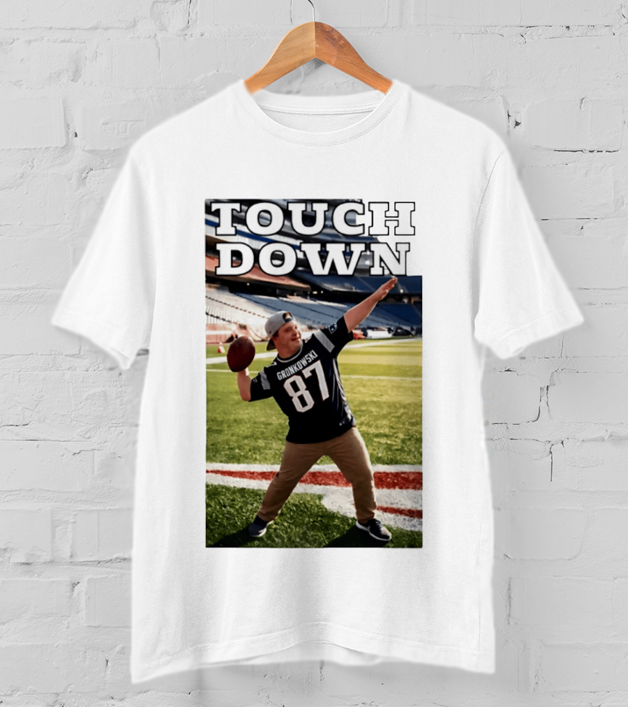 Touchdown Gronkowski 87 Football Player Stadium T-Shirt
