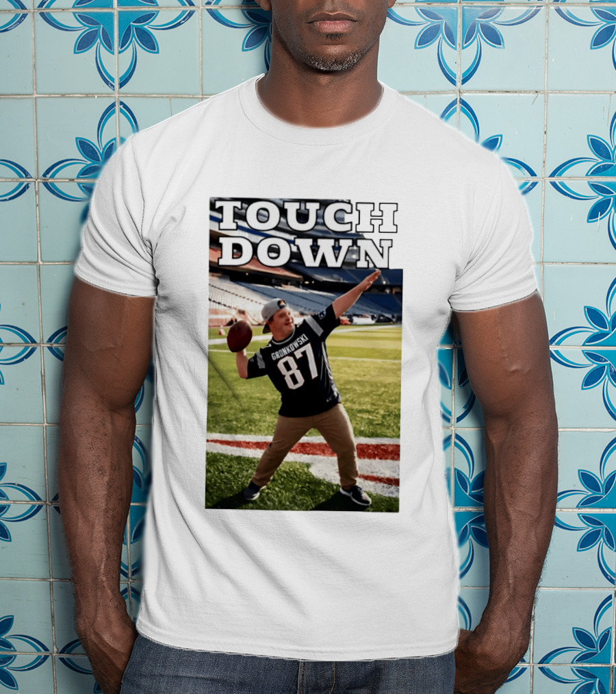 Touchdown Gronkowski 87 Football Player Stadium T-Shirt