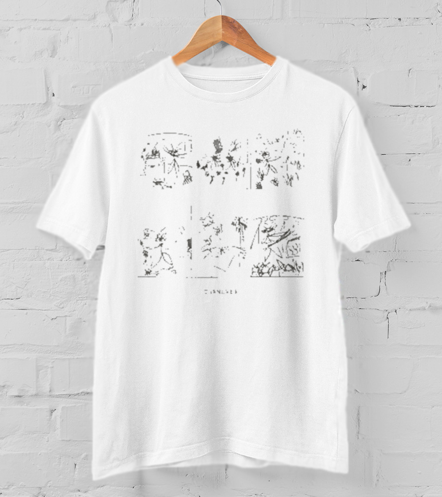 Turnover Dark Night Comic Strip Scene With Shadows And Mystery T-Shirt