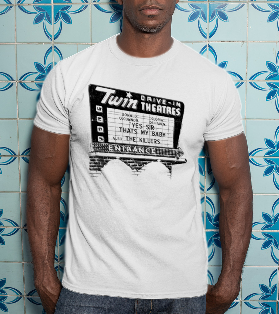 Twin Drive In Theatres Norwood Ohio Vintage Marquee Sign T-Shirt