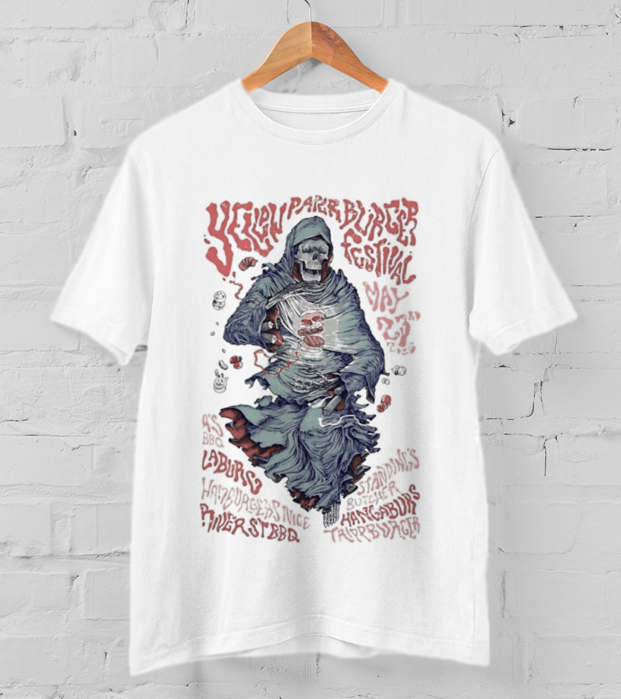 Yellow Paper Burger Fest Vol 5 Eagle Rock California Event T-Shirt