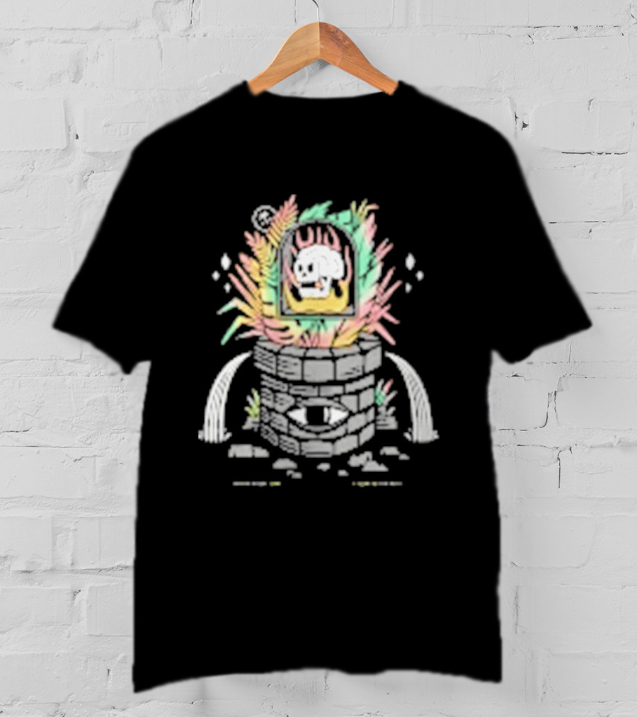 A Leak In The Well Fuzzy Sheep In Vibrant Watercolor Explosion T-Shirt