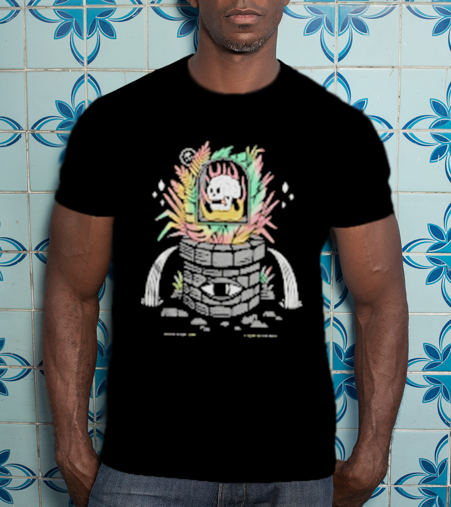A Leak In The Well Fuzzy Sheep In Vibrant Watercolor Explosion T-Shirt