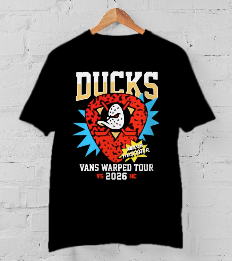 Anaheim Ducks Vans Warped Tour 2026 Smash The Patriarchy T-Shirt