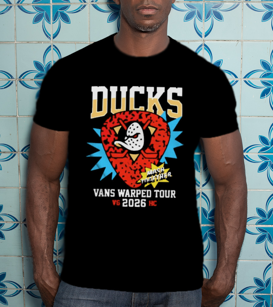 Anaheim Ducks Vans Warped Tour 2026 Smash The Patriarchy T-Shirt