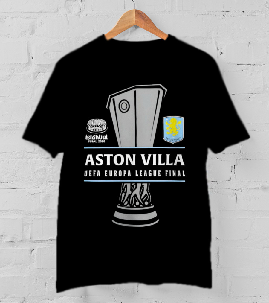 Aston Villa UEFA Europa League Final Trophy 2026 T-Shirt