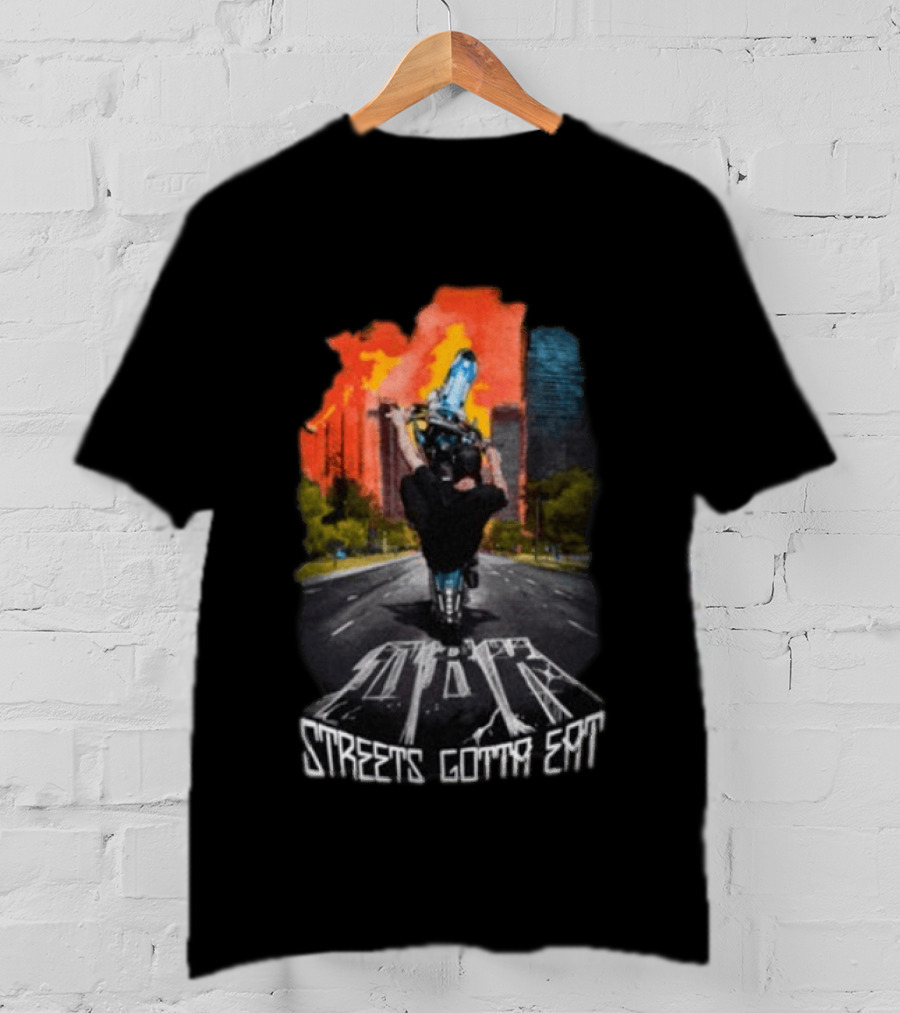 Dirt Bike Kidz Streets Gotta Eat Urban Rider Scene T-Shirt