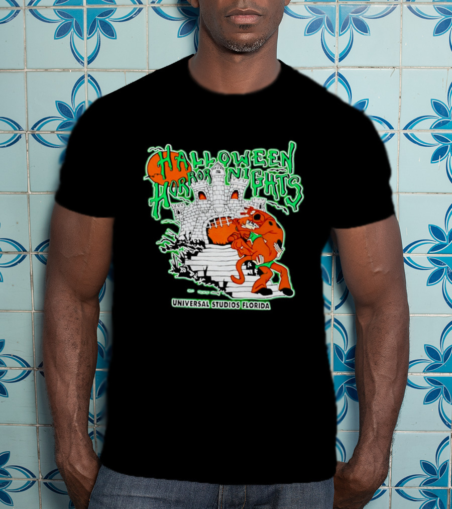 Halloween Horror Nights Universal Studios Florida Scoob Night Razors In The Night Beyond Human T-Shirt