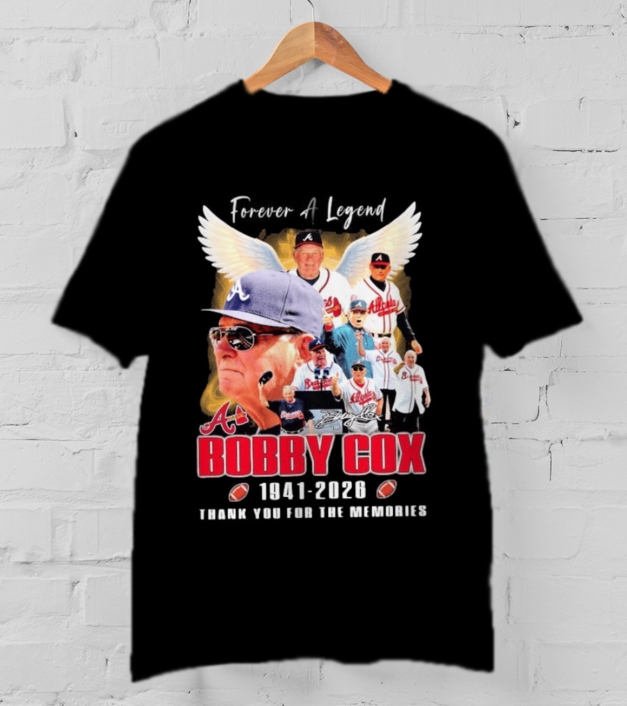 Bobby Cox 1941 2026 Atlanta Baseball Legend Thank You For The Memories T-Shirt