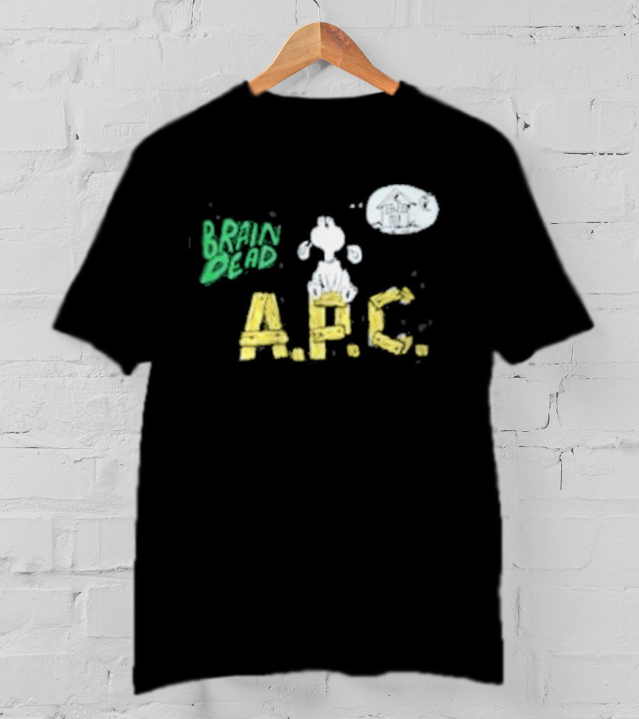 Brain Dead A.P.C. Homesick Dog With House In Thought Bubble T-Shirt