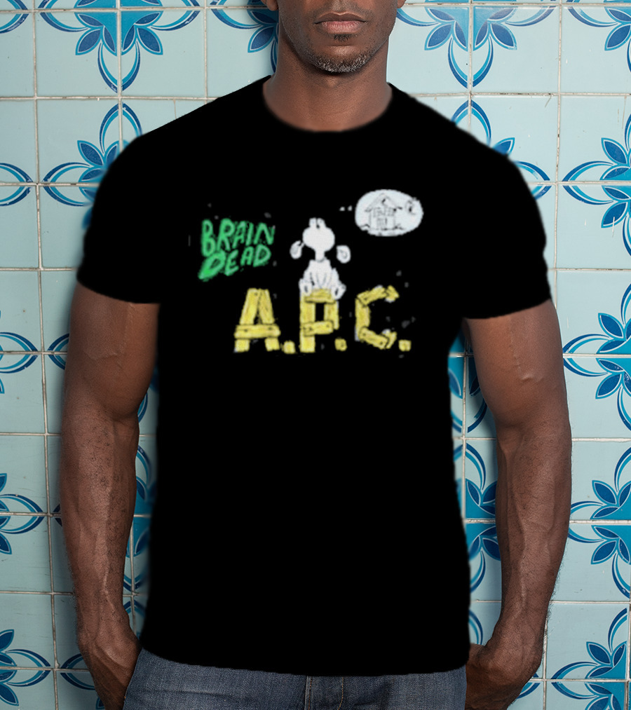 Brain Dead A.P.C. Homesick Dog With House In Thought Bubble T-Shirt