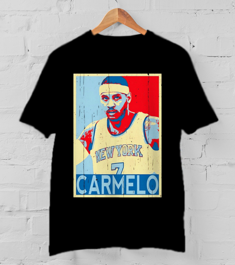 New York Knicks Carmelo Anthony 7 NBA T-Shirt