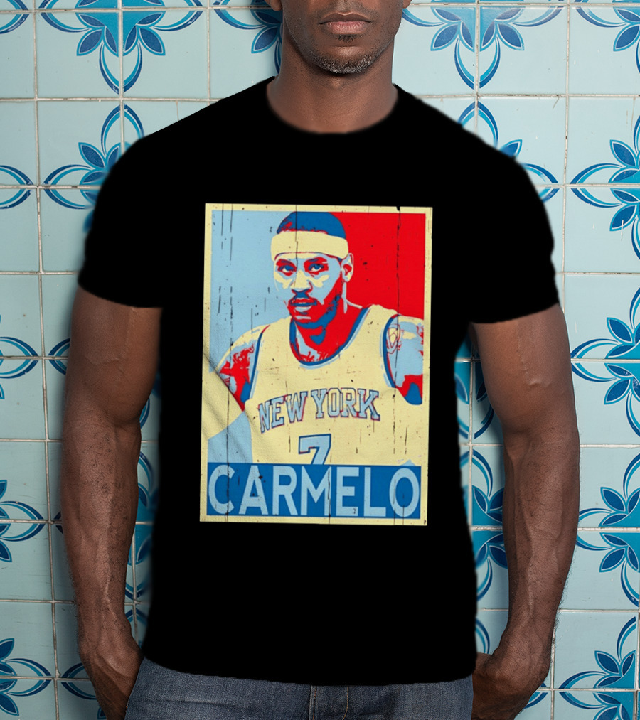 New York Knicks Carmelo Anthony 7 NBA T-Shirt