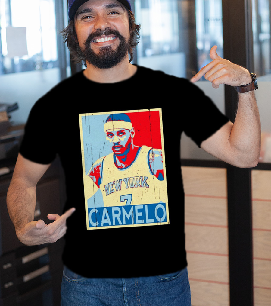 New York Knicks Carmelo Anthony 7 NBA T-Shirt