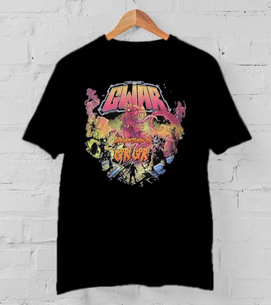 Gwar The Return Of Gor Gor Dinosaur Retro Band T-Shirt