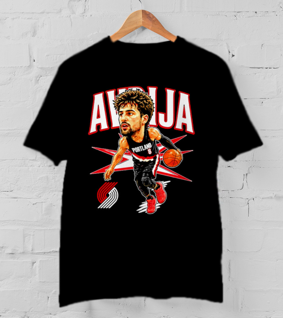 Deni Avdija Portland Trail Blazers Big Head Cartoon Star T-Shirt