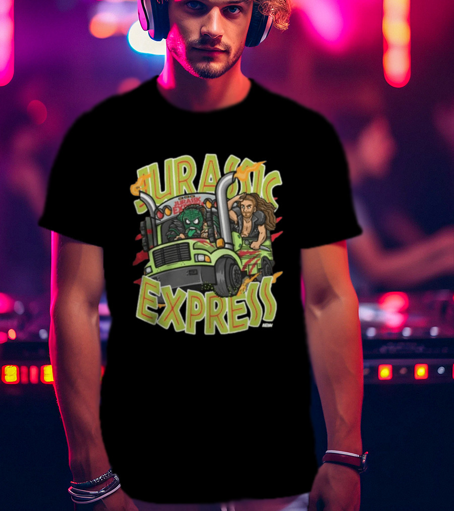 Jurassic Express Truck Adventure With Dinosaur And Driver T-Shirt