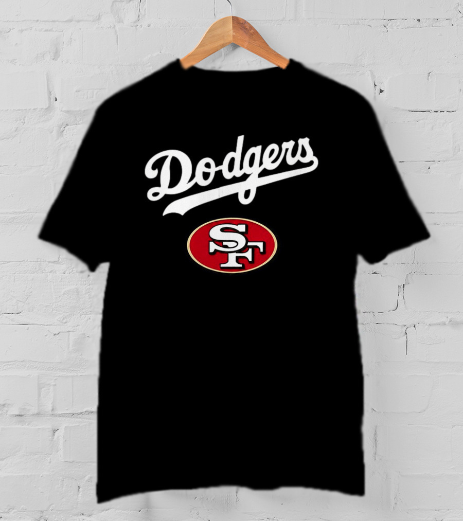 Dodgers SF Baseball Jersey Los Angeles San Francisco 49ers T-Shirt