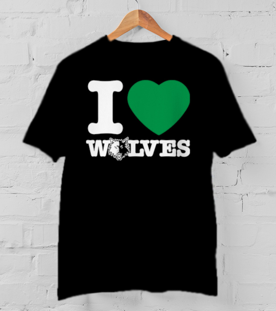 Minnesota Timberwolves I Love Wolves T-Shirt