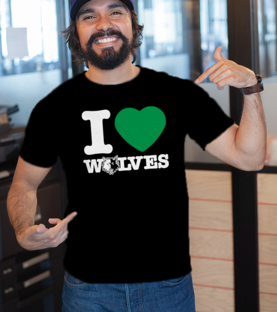 Minnesota Timberwolves I Love Wolves T-Shirt