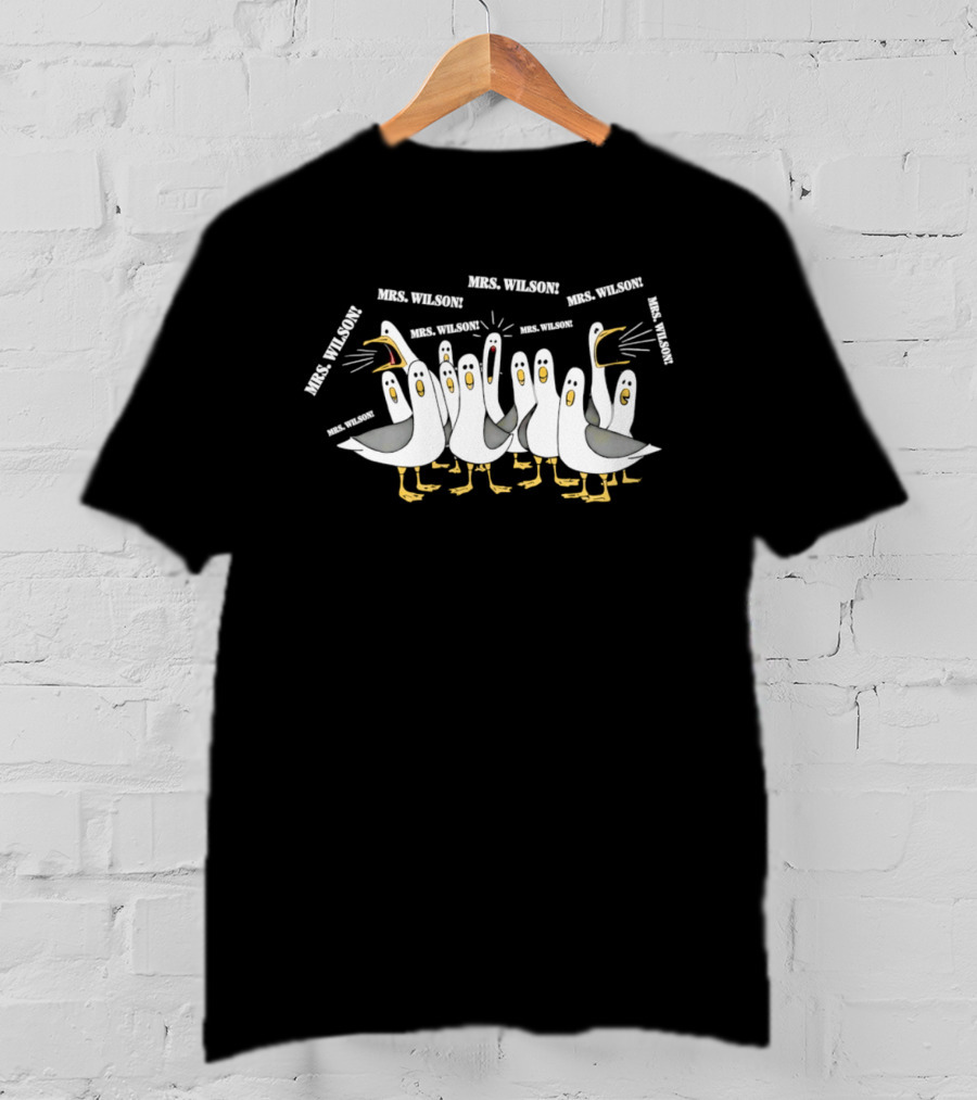 Mrs. Wilson Screaming Seagulls Teacher Custom T-Shirt