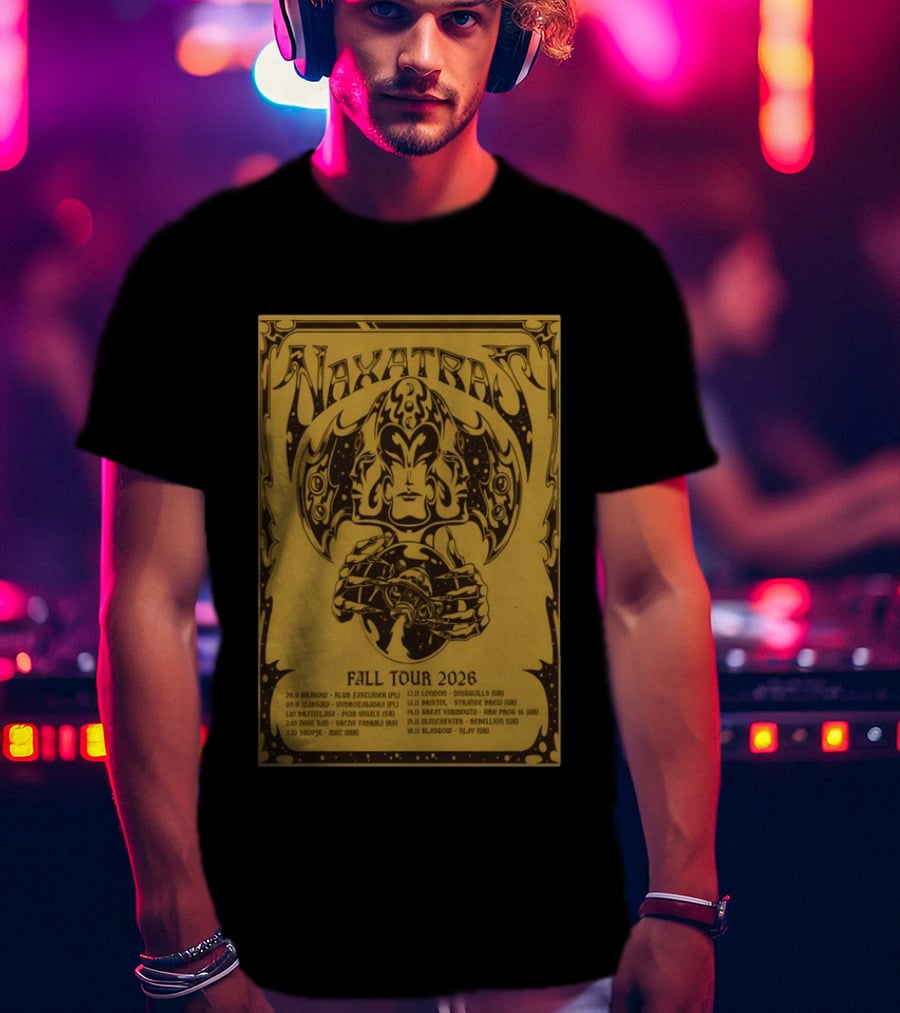Naxatras Fall Tour 2026 European Concert Dates And Locations T-Shirt