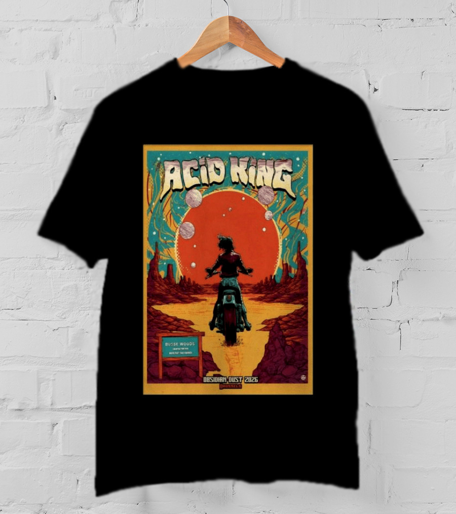 Acid King Obsidian Dust 2026 Brussels Busse Woods T-Shirt