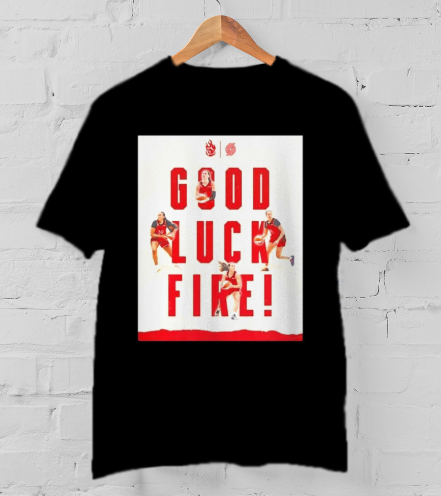 Portland Trail Blazers Good Luck Fire Basketball T-Shirt