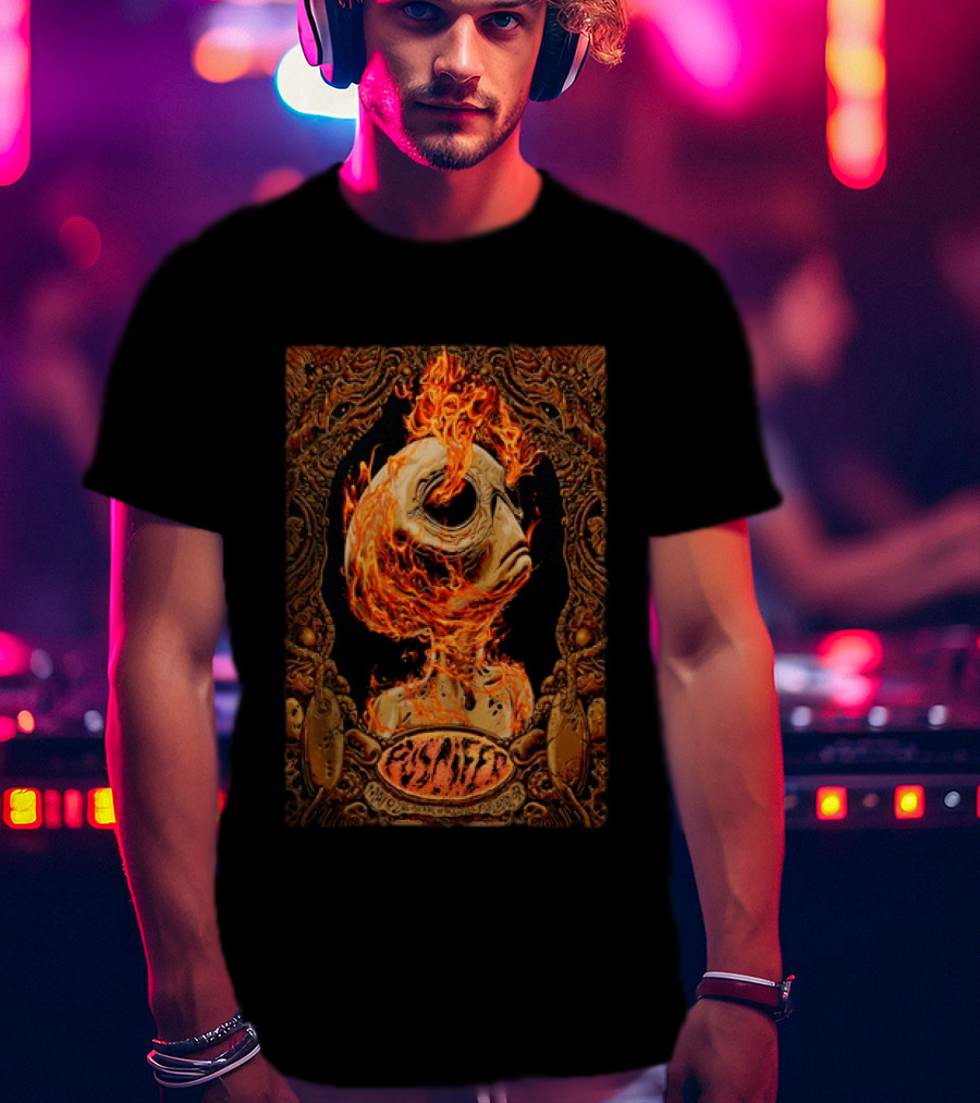 Puscifer Theater Of The Clouds Portland OR Event May 8 2026 Alien Skull In Flames T-Shirt