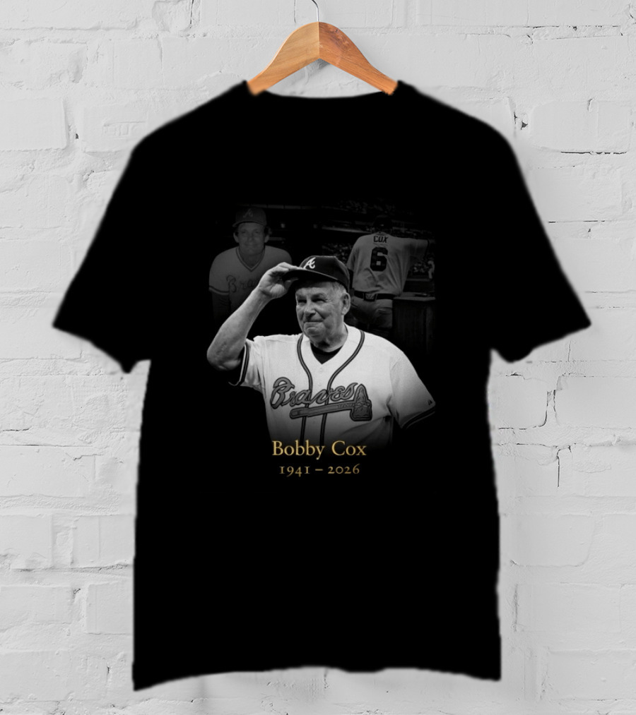 Bobby Cox 1941 2026 Atlanta Braves Legacy T-Shirt