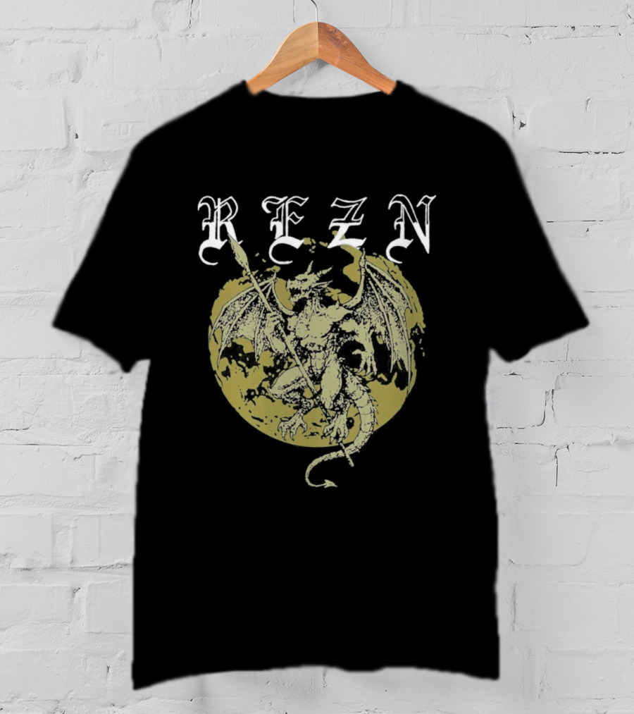 Rezn Yellow Dragon Circle T-Shirt
