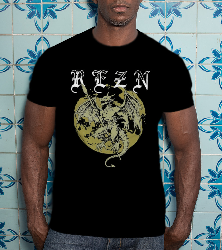 Rezn Yellow Dragon Circle T-Shirt