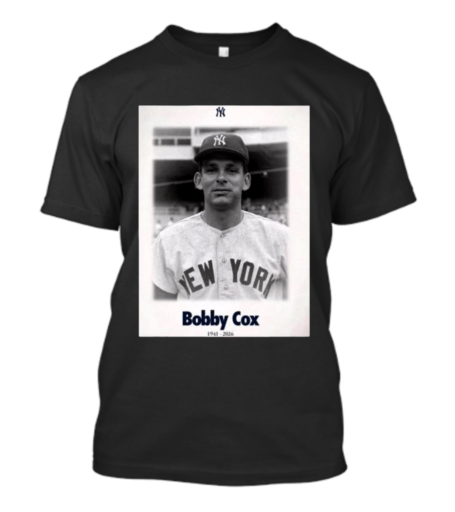 New York Yankees Bobby Cox 1941 2026 T-Shirt