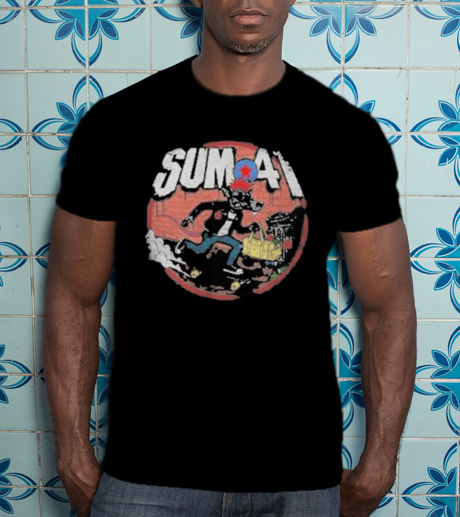Sum 41 Rat Street Art Comic T-Shirt