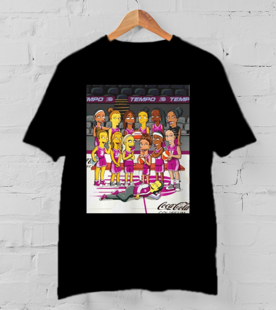 Toronto Tempo WNBA Coca Cola Coliseum The Simpsons Basketball Team T-Shirt