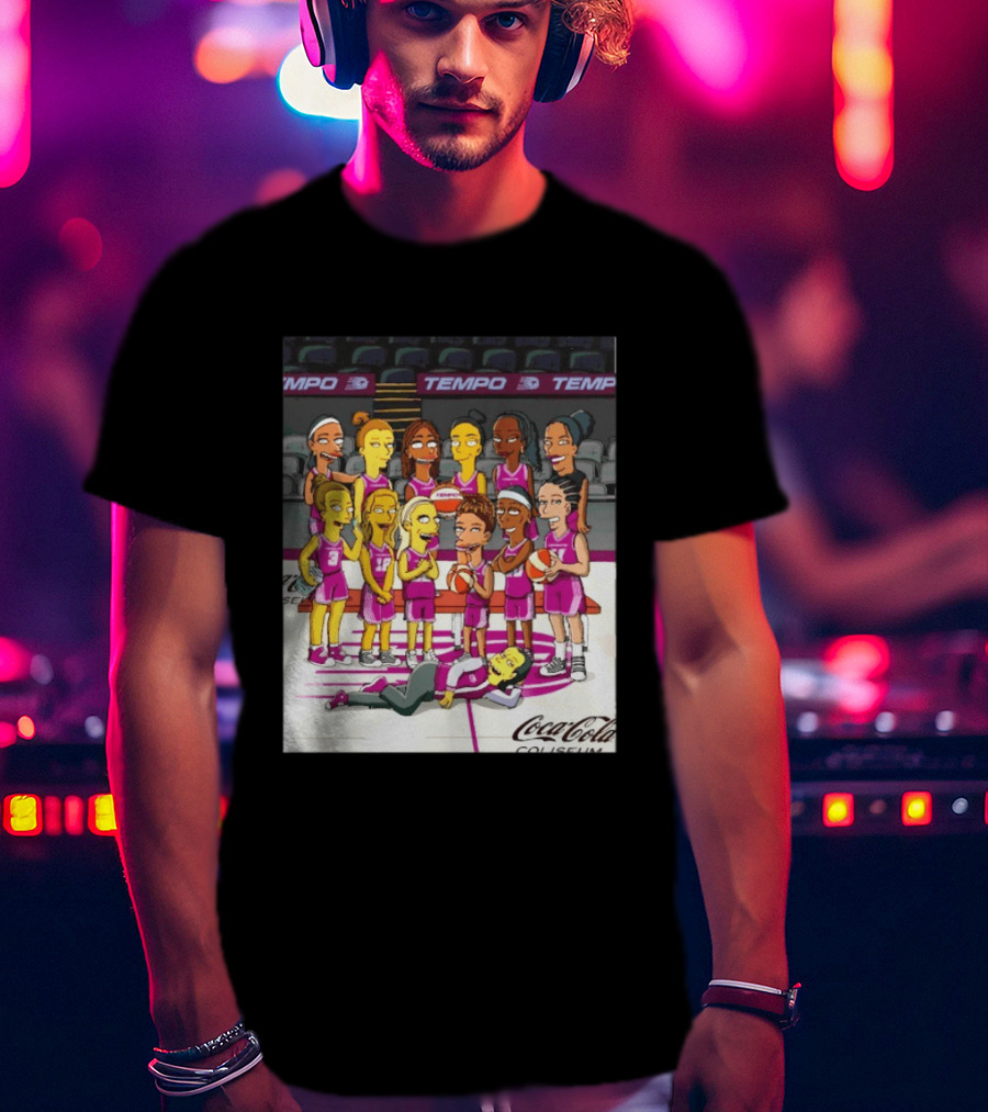 Toronto Tempo WNBA Coca Cola Coliseum The Simpsons Basketball Team T-Shirt