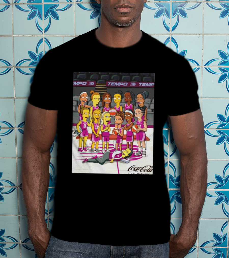 Toronto Tempo WNBA Coca Cola Coliseum The Simpsons Basketball Team T-Shirt