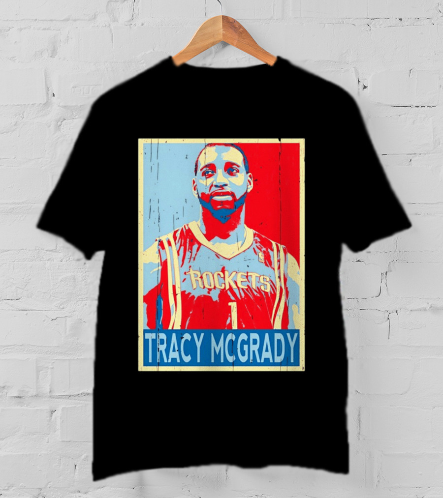 Tracy McGrady Rockets Houston NBA Basketball T-Shirt