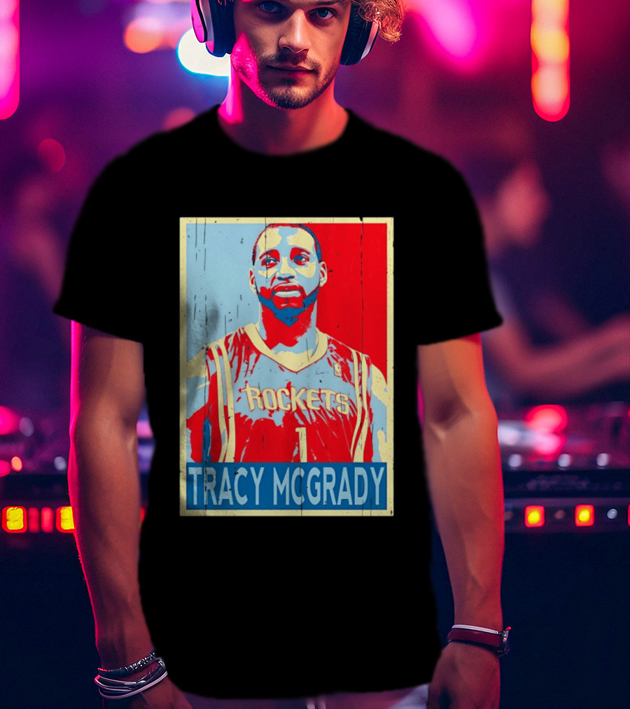 Tracy McGrady Rockets Houston NBA Basketball T-Shirt