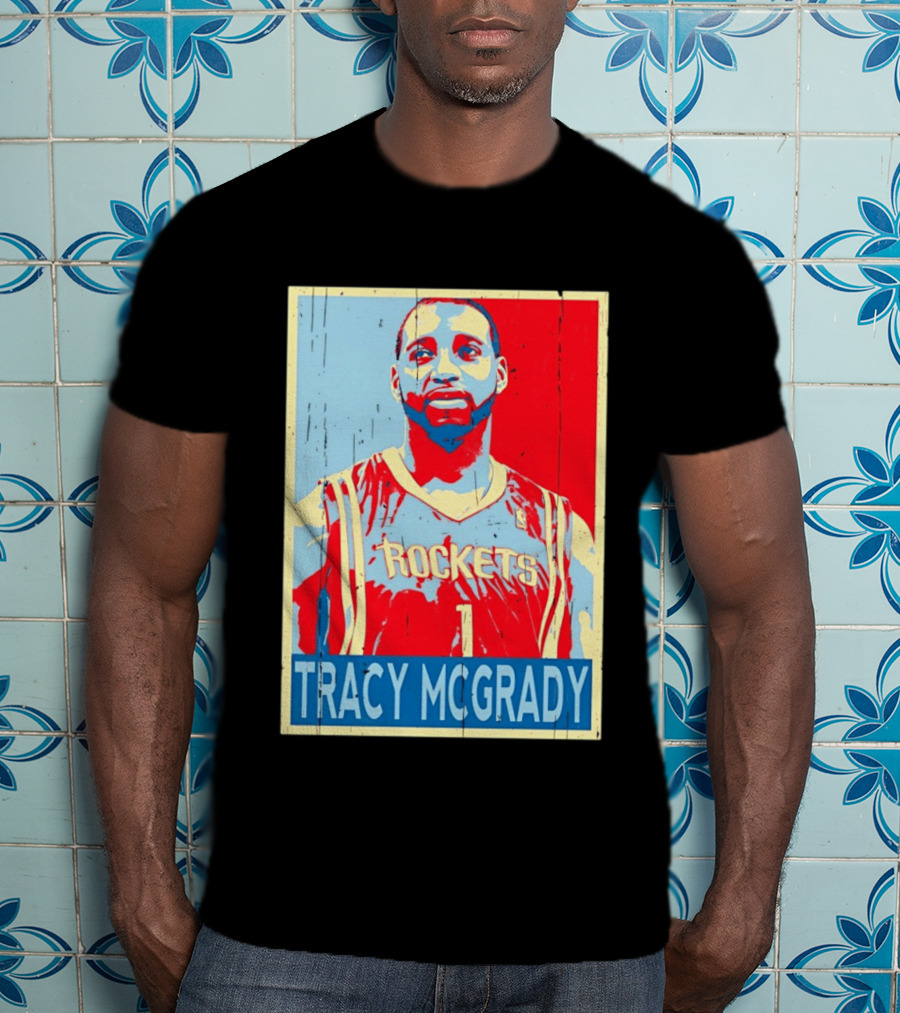 Tracy McGrady Rockets Houston NBA Basketball T-Shirt