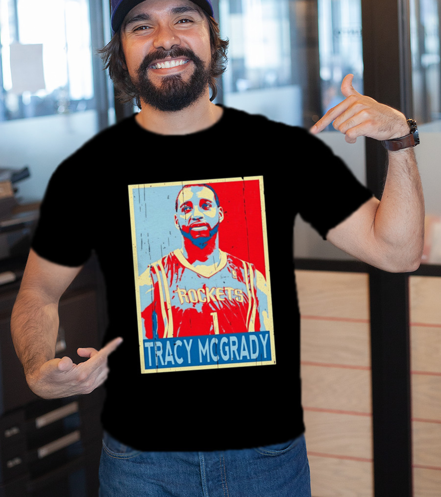 Tracy McGrady Rockets Houston NBA Basketball T-Shirt