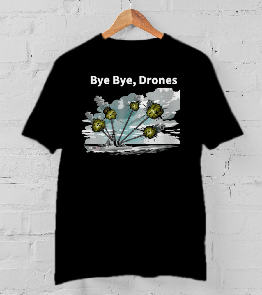 Bye Bye Drones Yellow Flower Cloud T-Shirt