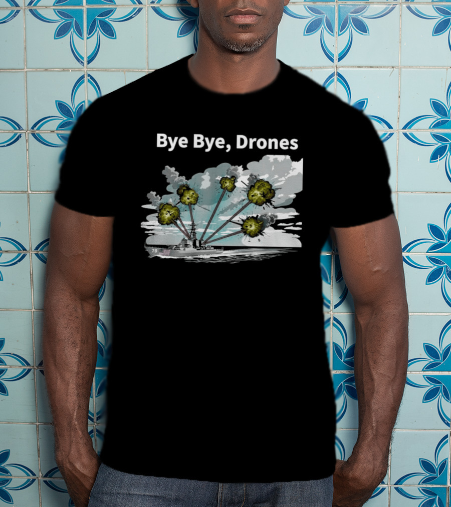Bye Bye Drones Yellow Flower Cloud T-Shirt