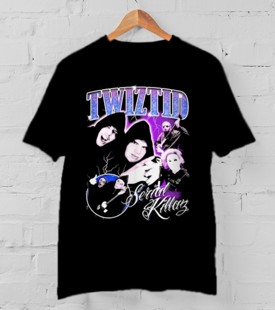 Twiztid Serial Killas 90s Rap Psychedelic Horror T-Shirt